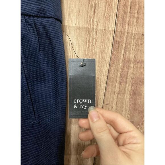 Crown & Ivy size 16 navy blue mini skirt NWT - Picture 3 of 8